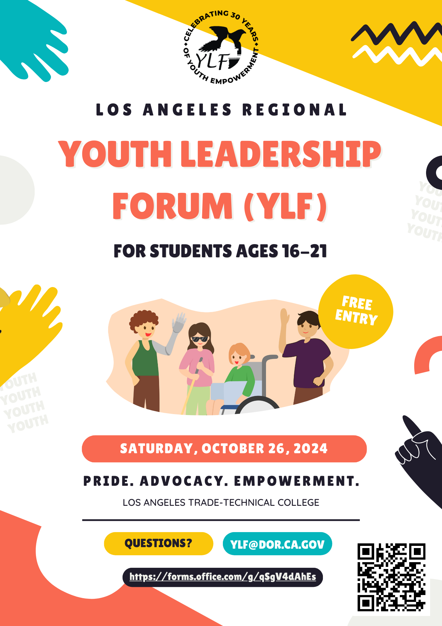 Los Angeles Regional YLF Event 2024 Flyer